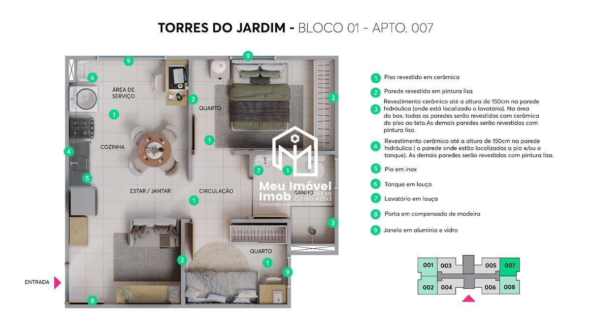 Apartamento, Santa Maria, 2 Quartos