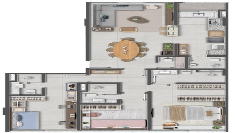 Apartamento, Noroeste, 3 Quartos, 2 Vagas, 3 Suítes