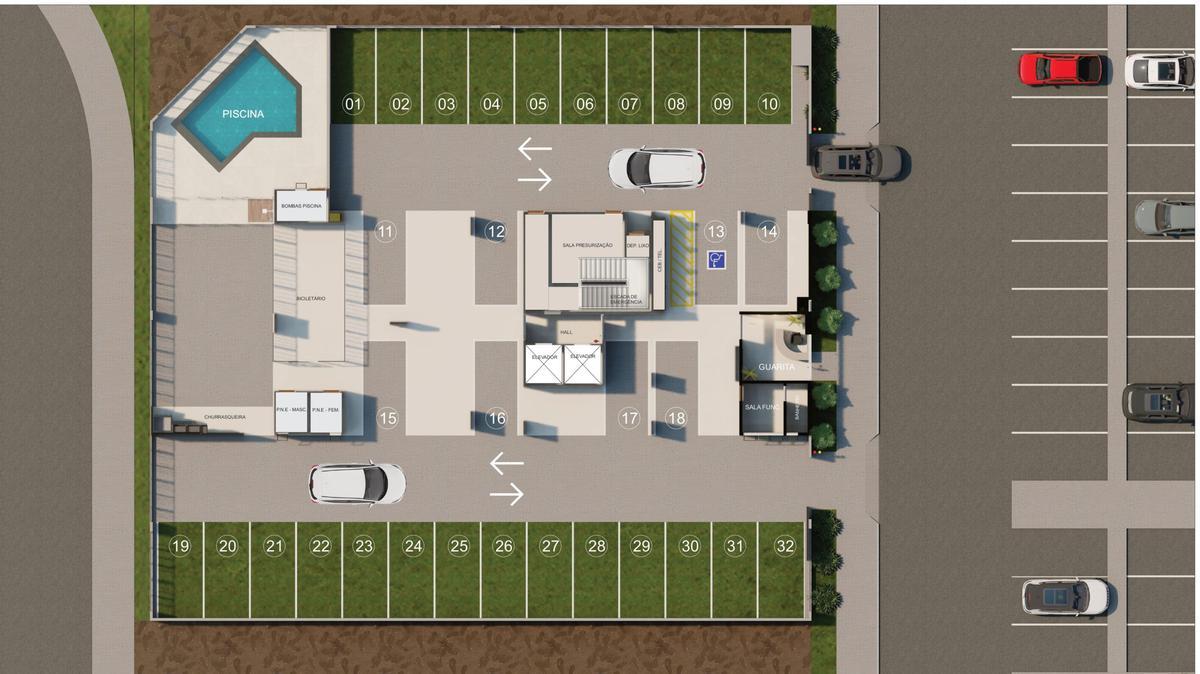 Apartamento, Samambaia Sul, 2 Quartos, 1 Vaga
