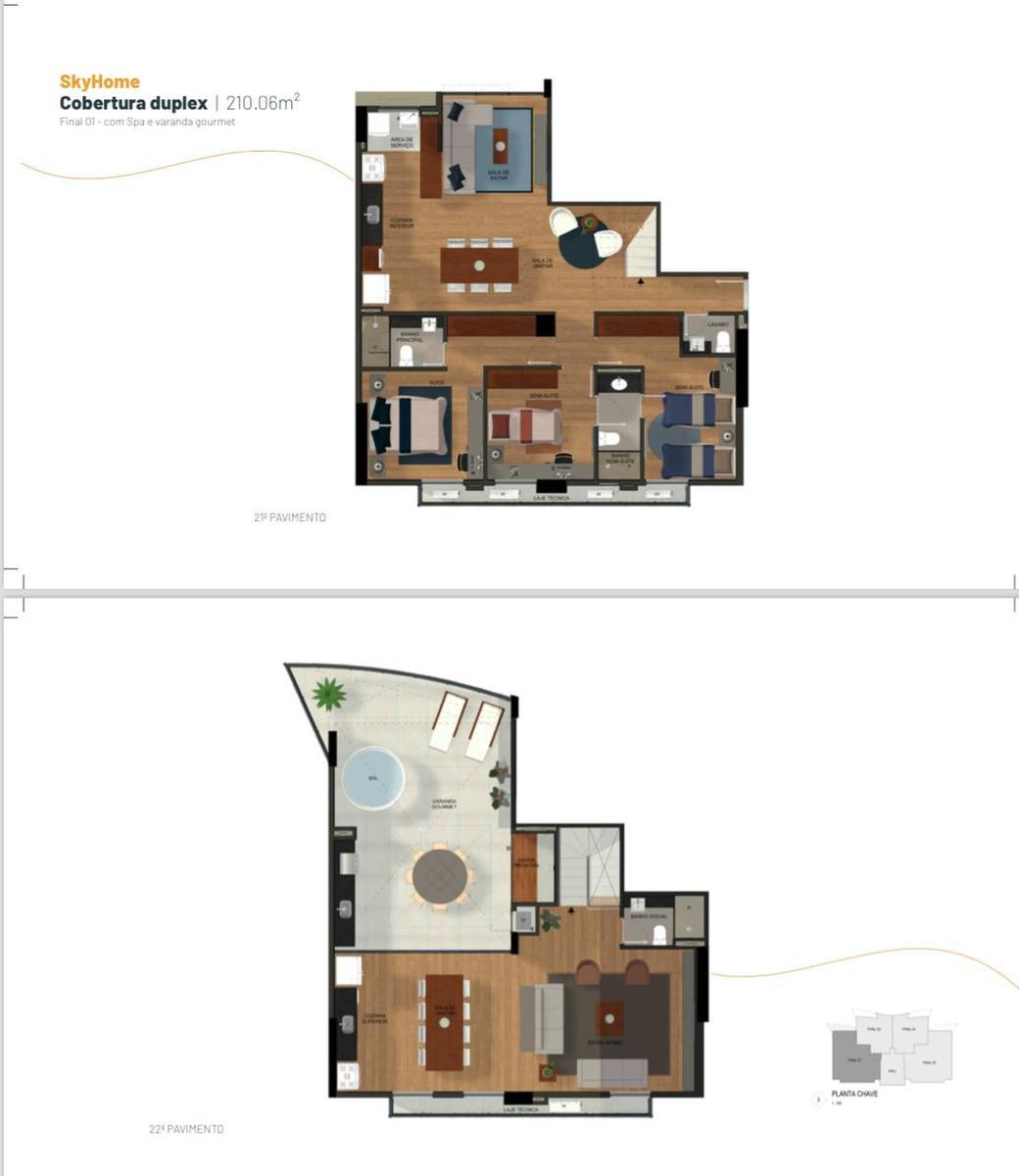 Apartamento, Norte, 3 Quartos, 1 Vaga, 2 Suítes