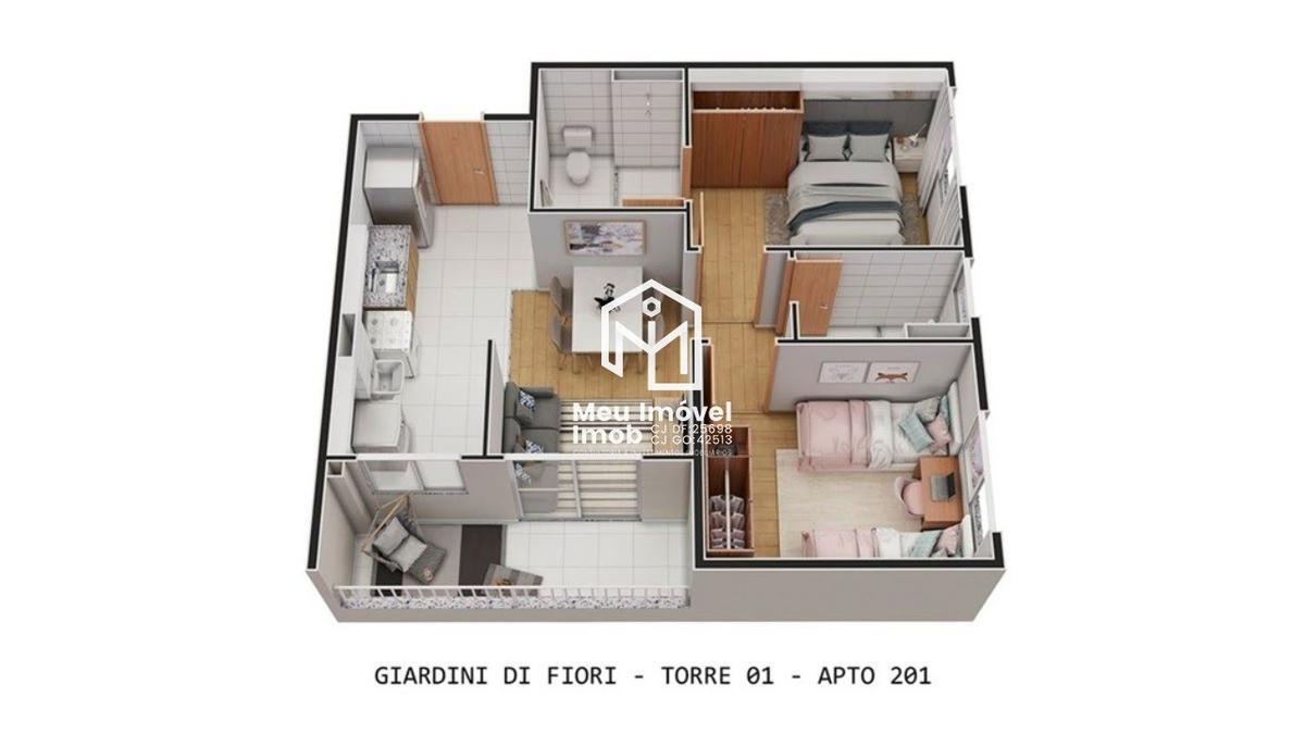 Apartamento, Setor Industrial, 2 Quartos