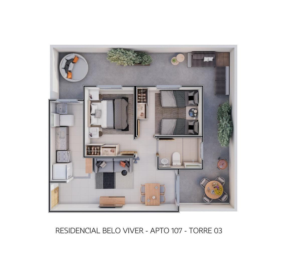 Apartamento, Samambaia Sul, 2 Quartos