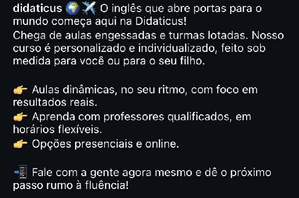 Didaticus Aulas Particulares de Inglês