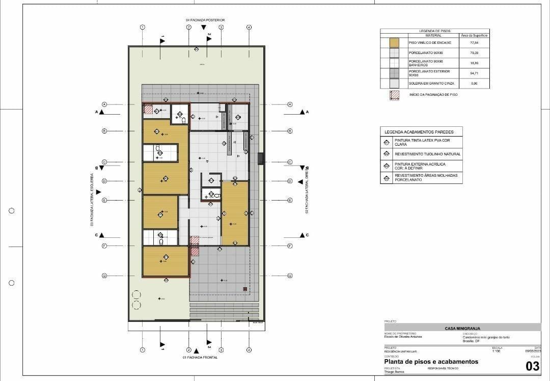 Casa, Granja do Torto, 3 Quartos, 4 Vagas, 1 Suíte