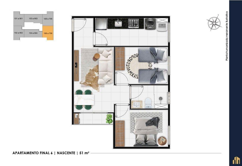 Apartamento, Samambaia Sul, 2 Quartos