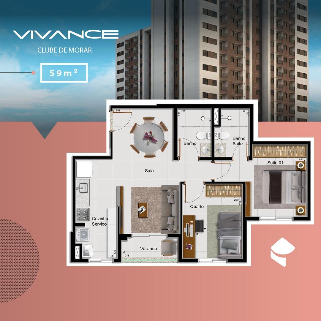 Apartamento, Samambaia Sul, 2 Quartos, 1 Vaga, 1 Suíte
