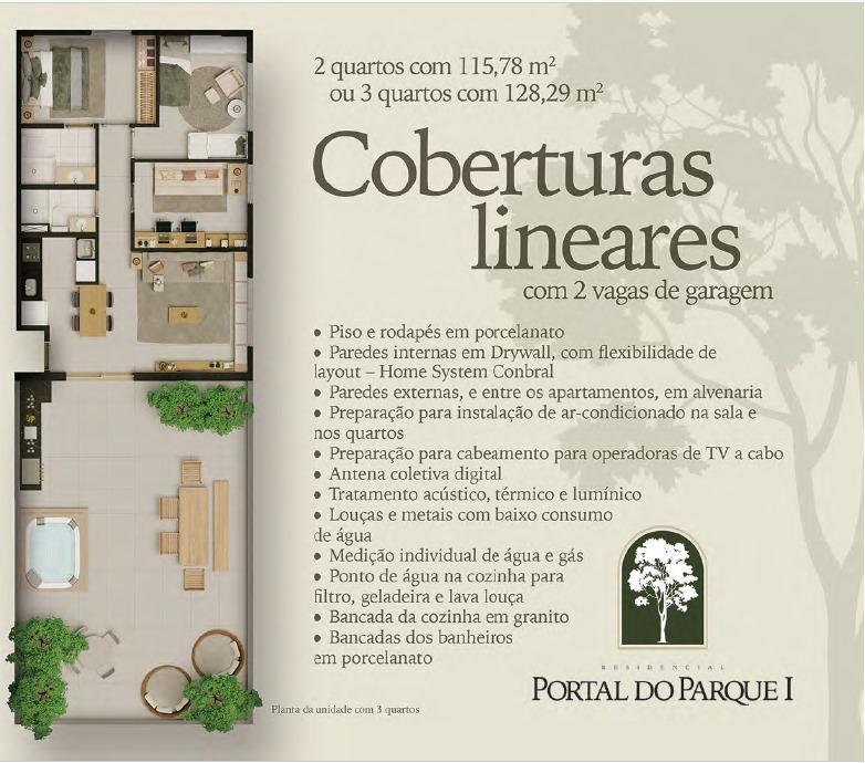 Cobertura, Guará II, 2 Quartos, 2 Vagas, 1 Suíte
