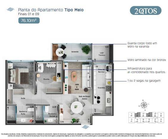 Apartamento, Sobradinho, 2 Quartos, 2 Vagas, 1 Suíte