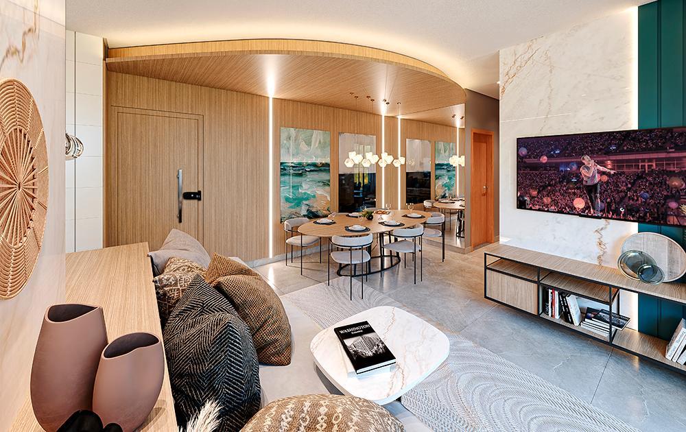 Apartamento, Norte, 3 Quartos, 2 Vagas, 1 Suíte