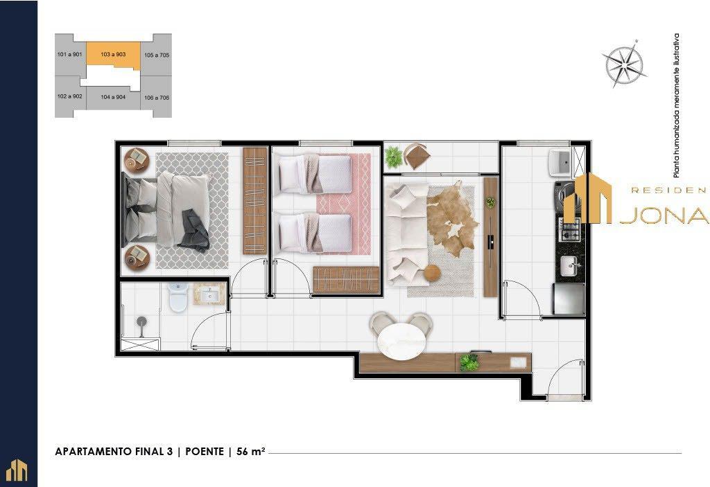 Apartamento, Samambaia Sul, 2 Quartos