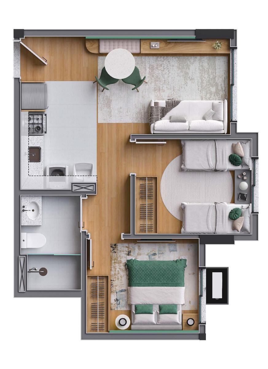 Apartamento, Ceilândia Sul, 2 Quartos, 1 Vaga, 1 Suíte