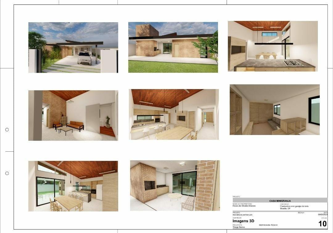 Casa, Granja do Torto, 3 Quartos, 4 Vagas, 1 Suíte