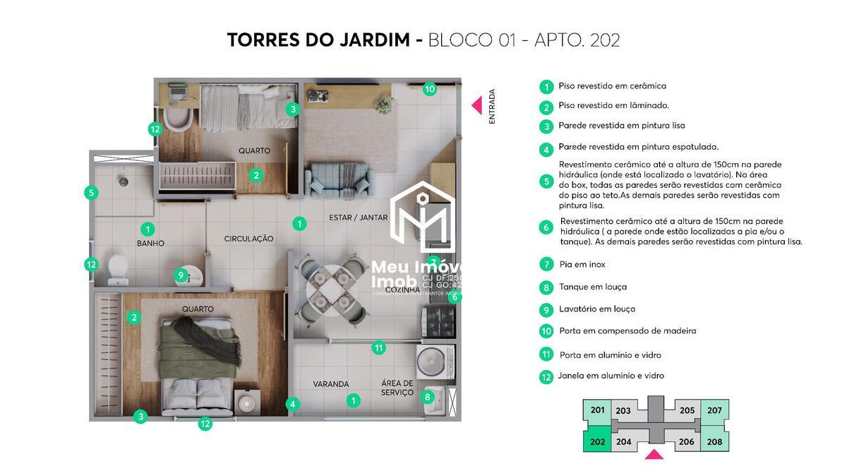 Apartamento, Santa Maria, 2 Quartos
