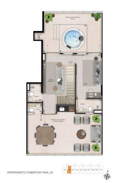 Cobertura, Noroeste, 3 Quartos, 4 Vagas, 2 Suítes