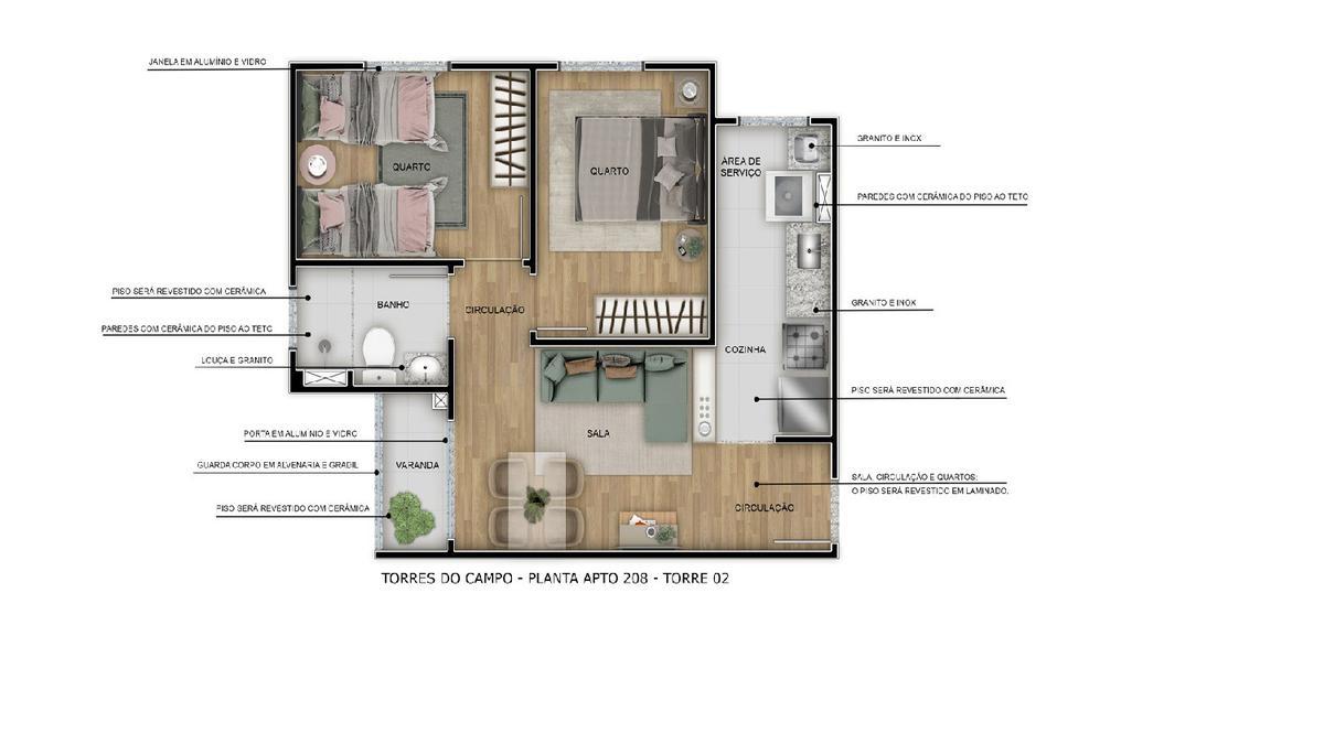 Apartamento, Ceilândia Sul, 2 Quartos, 1 Vaga