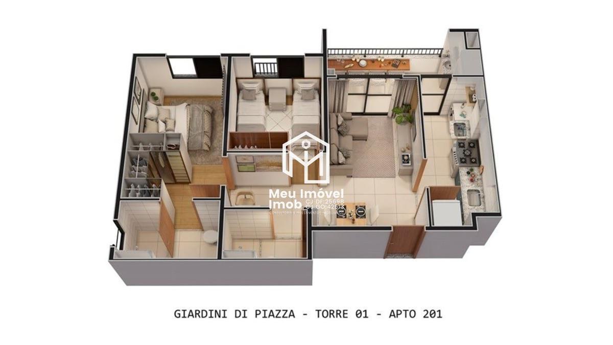 Apartamento, Setor Industrial, 2 Quartos