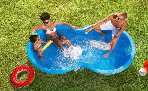 Piscina Infantil em Polietileno Nova 100 Litros Rosa