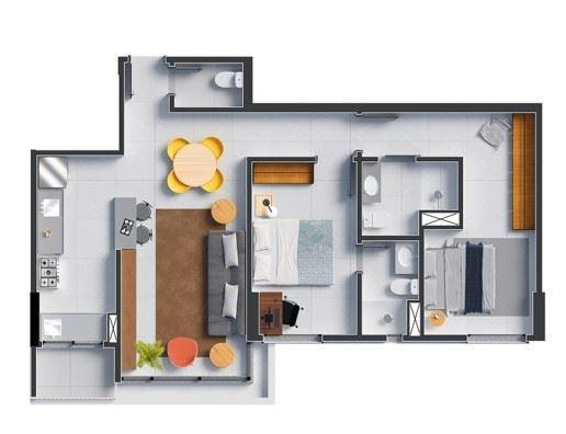 Apartamento, Sul, 3 Quartos, 2 Vagas, 2 Suítes