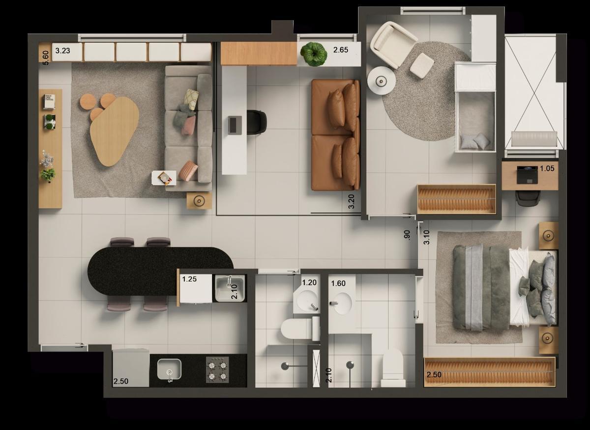 Apartamento, Guará II, 2 Quartos, 1 Vaga, 1 Suíte