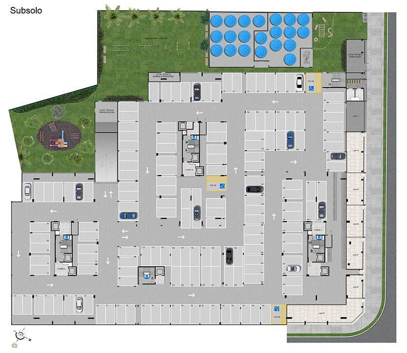 Apartamento, Samambaia Norte, 3 Quartos, 1 Vaga, 1 Suíte