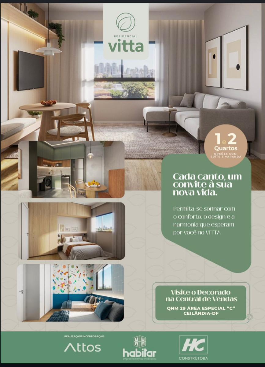 Apartamento, Ceilândia Sul, 2 Quartos, 0 Vaga