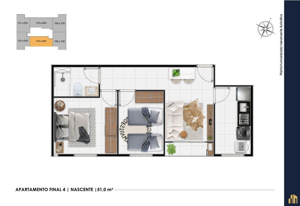 Apartamento, Samambaia Sul, 2 Quartos