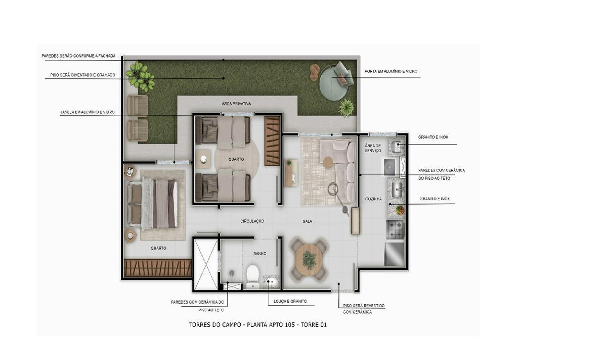Apartamento, Ceilândia Sul, 2 Quartos, 1 Vaga