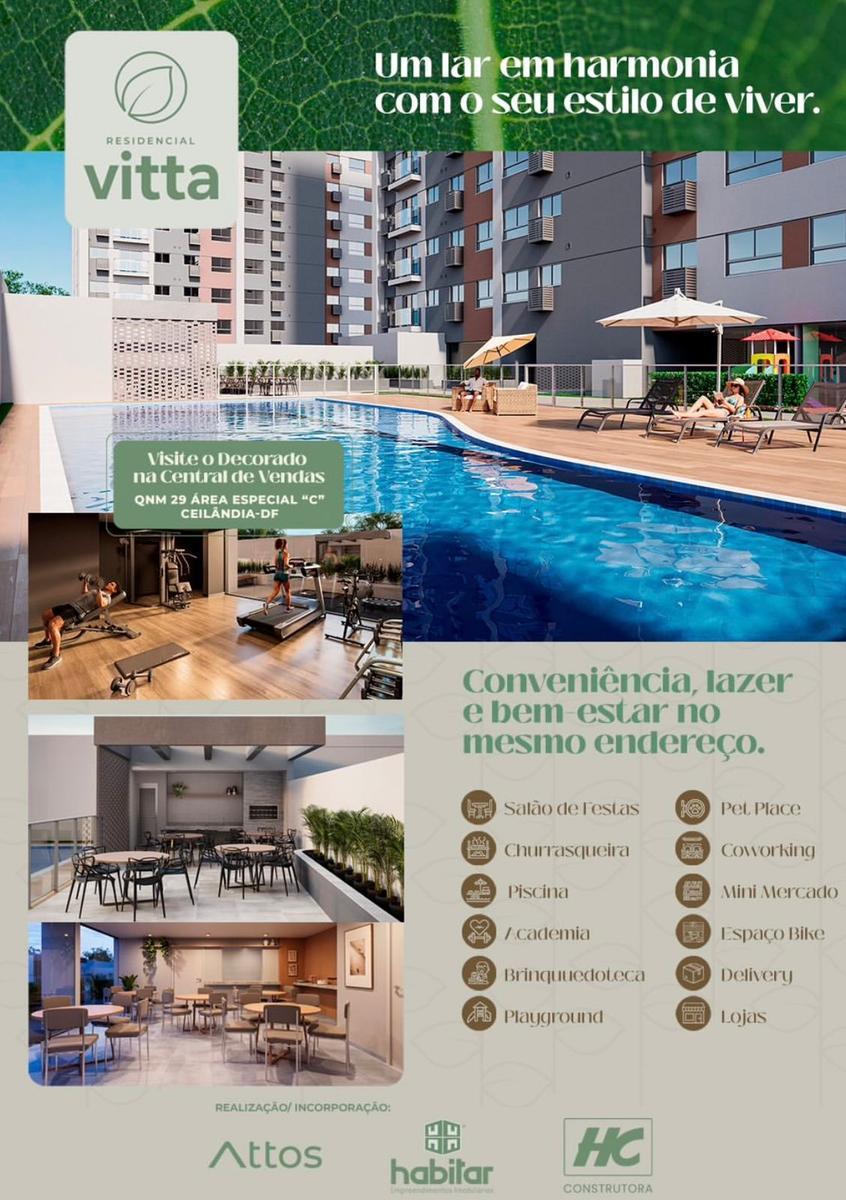 Apartamento, Ceilândia Sul, 2 Quartos, 1 Vaga, 1 Suíte