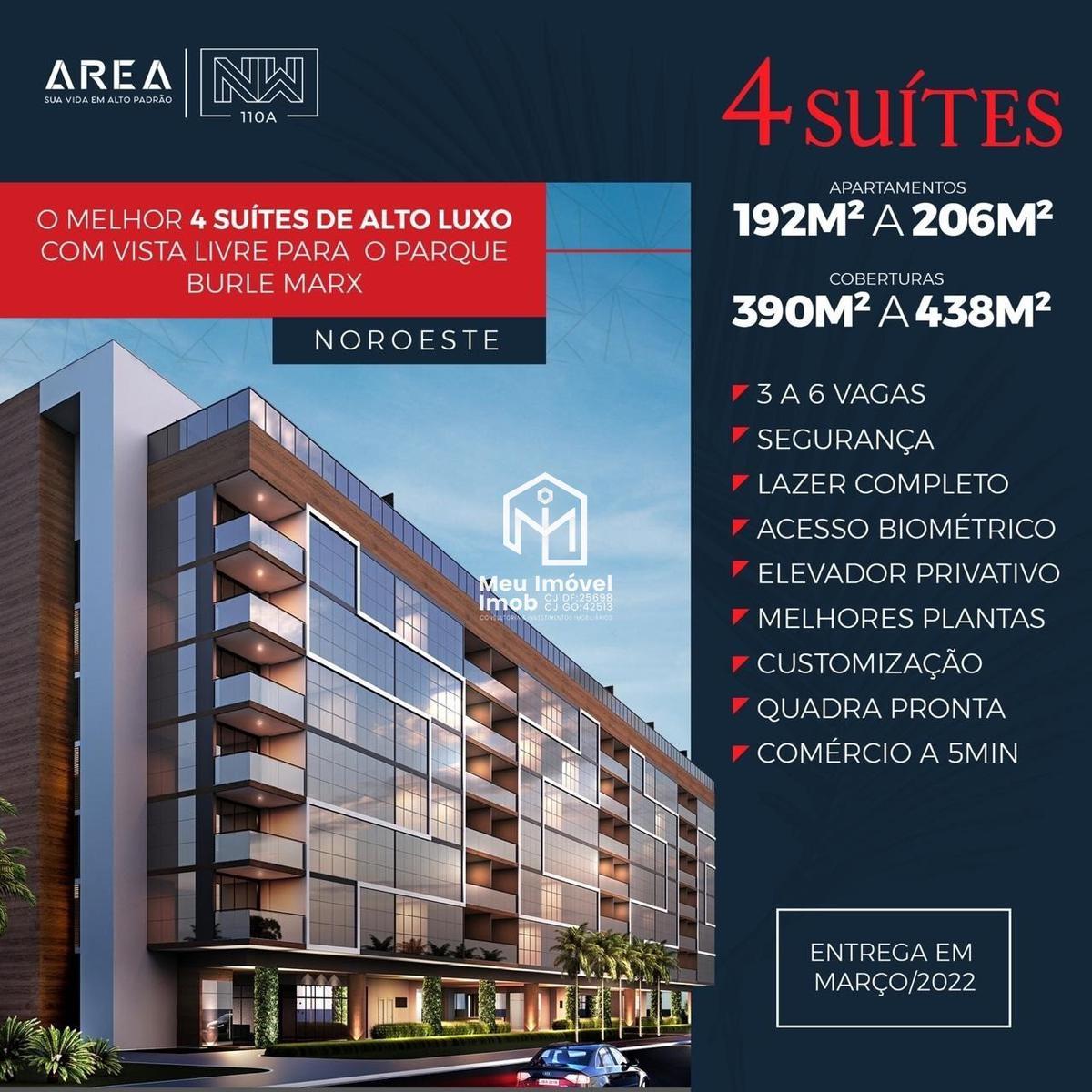 Apartamento, Noroeste, 4 Quartos