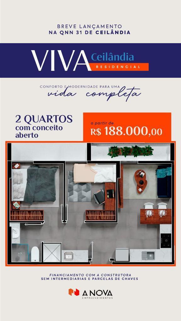 Apartamento, Ceilândia Norte, 2 Quartos, 1 Vaga, 0 Suíte