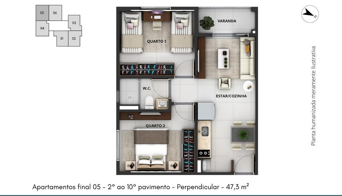 Apartamento, Samambaia Norte, 2 Quartos