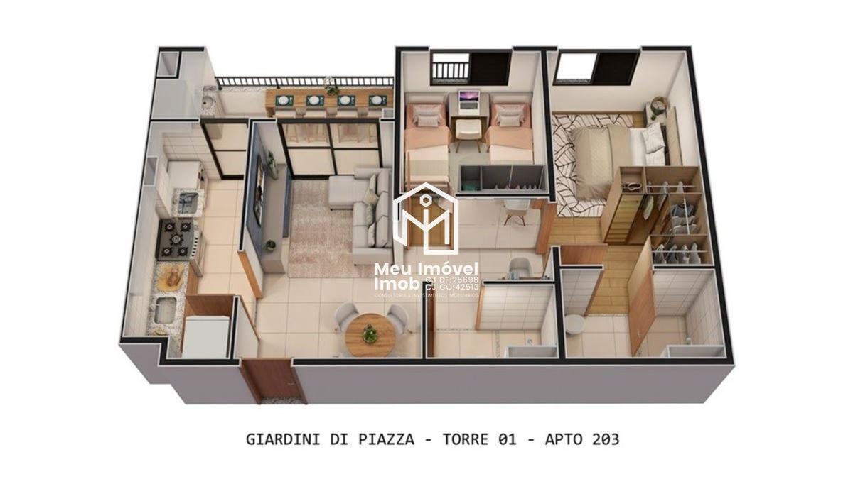 Apartamento, Setor Industrial, 2 Quartos