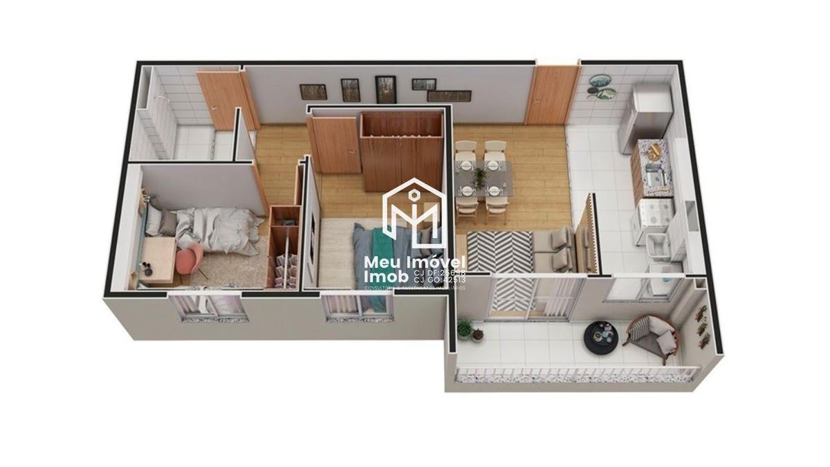 Apartamento, Setor Industrial, 2 Quartos