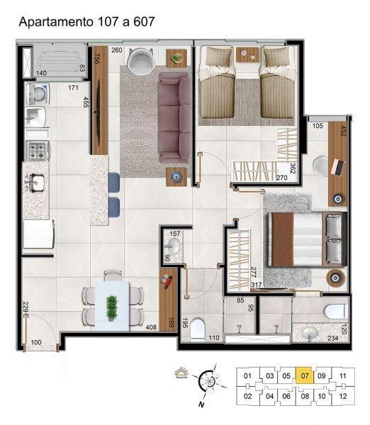 Apartamento, Sobradinho, 2 Quartos, 1 Vaga, 1 Suíte