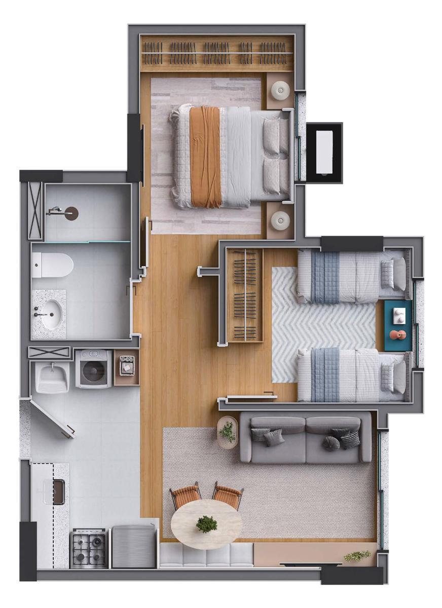 Apartamento, Ceilândia Sul, 2 Quartos, 0 Vaga