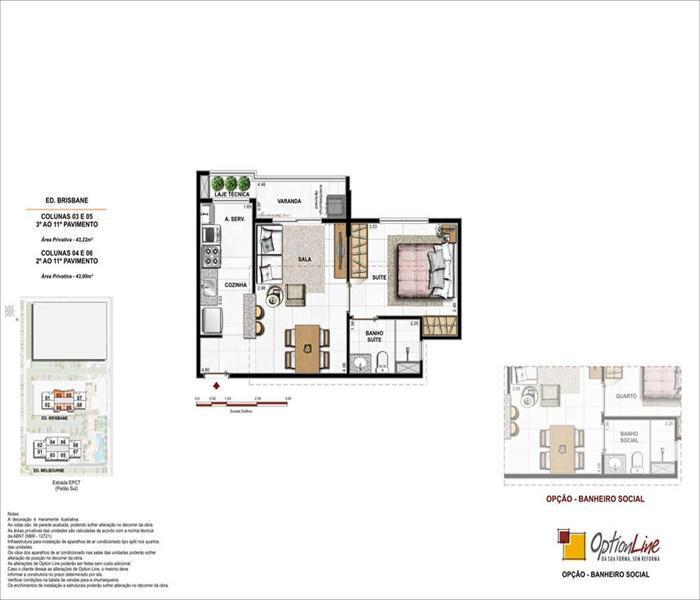 Apartamento, Taguatinga Sul, 1 Quarto, 1 Vaga, 1 Suíte
