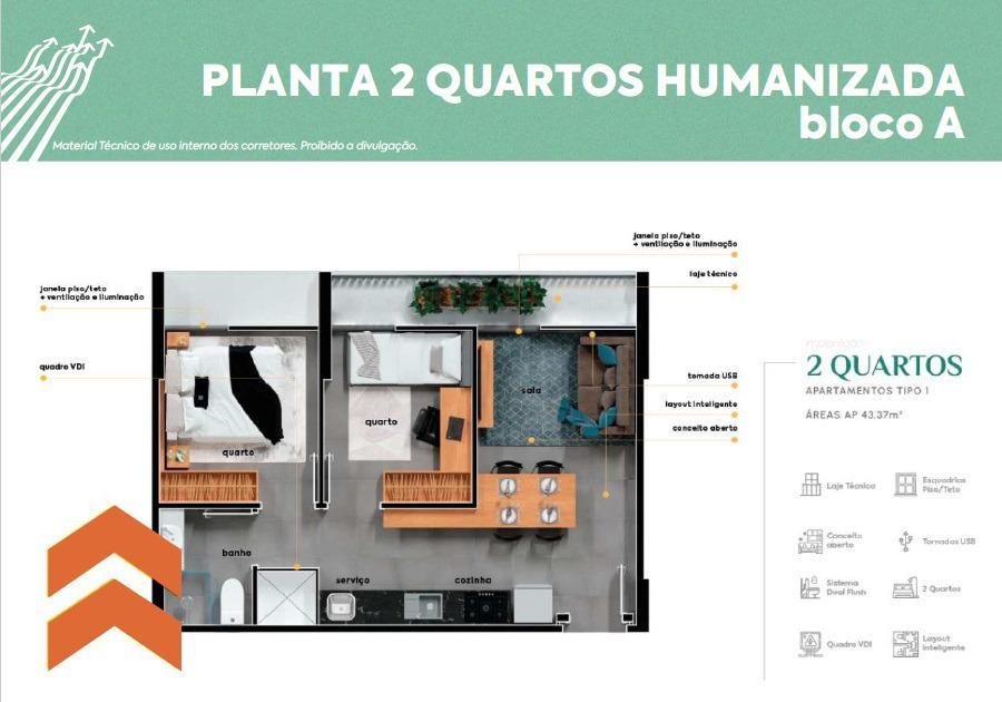 Apartamento, Samambaia Norte, 2 Quartos, 1 Vaga, 0 Suíte