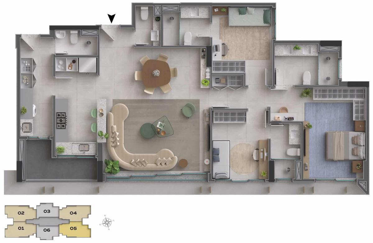 Apartamento, Park Sul, 3 Quartos, 3 Vagas, 3 Suítes