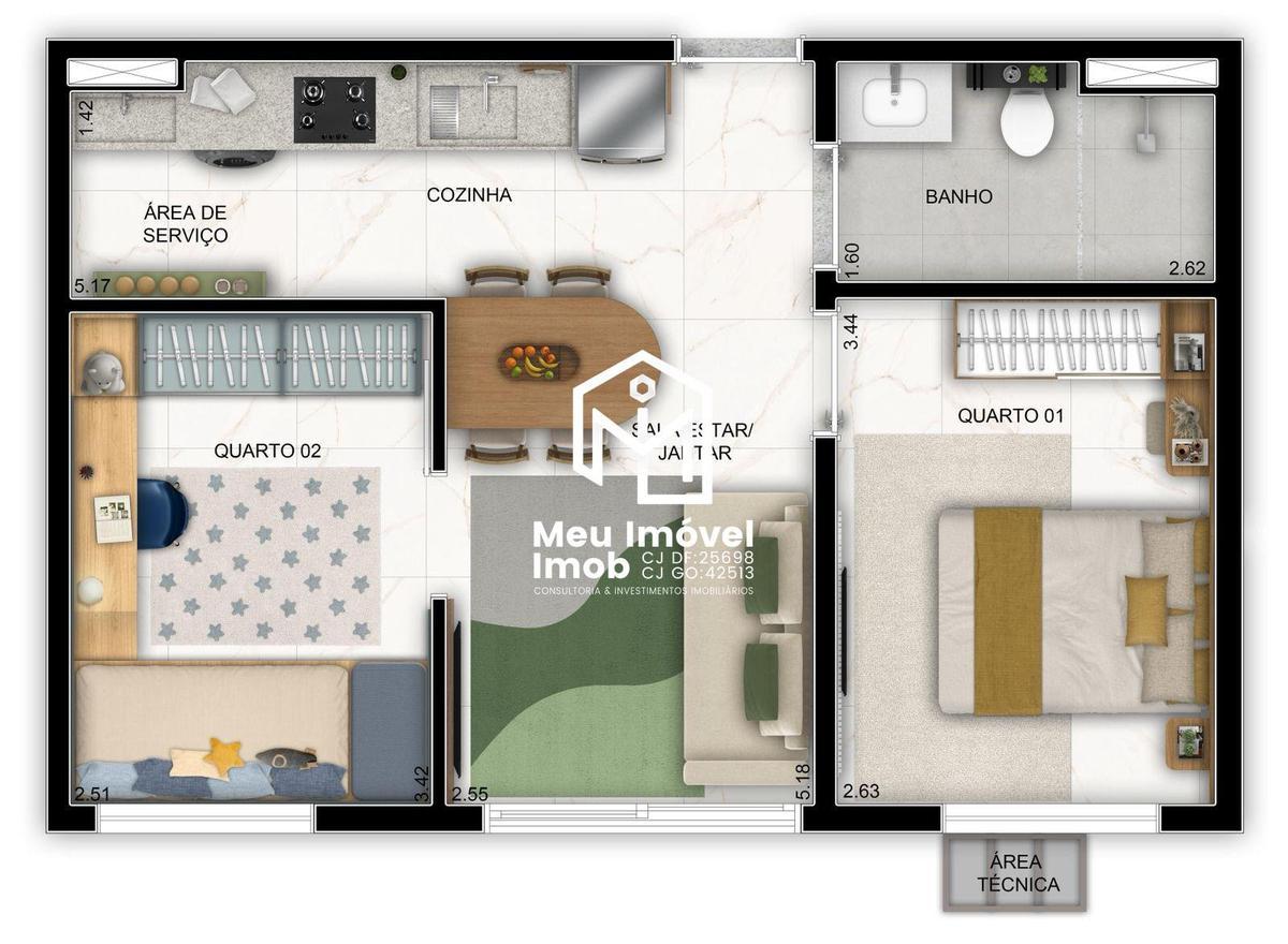 Apartamento, Ceilândia Sul, 2 Quartos