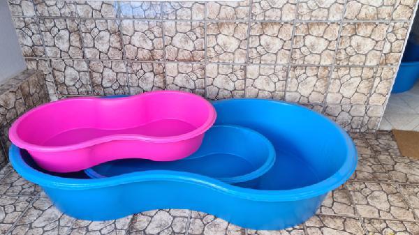 Piscina Infantil em Polietileno Nova 100 Litros Rosa